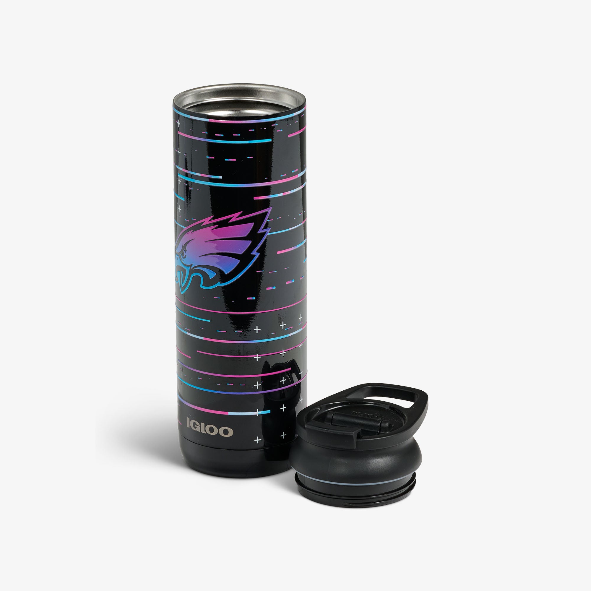 NFL Neon Philadelphia Eagles 20 Oz Flip 'n' Sip Tumbler - Image 3