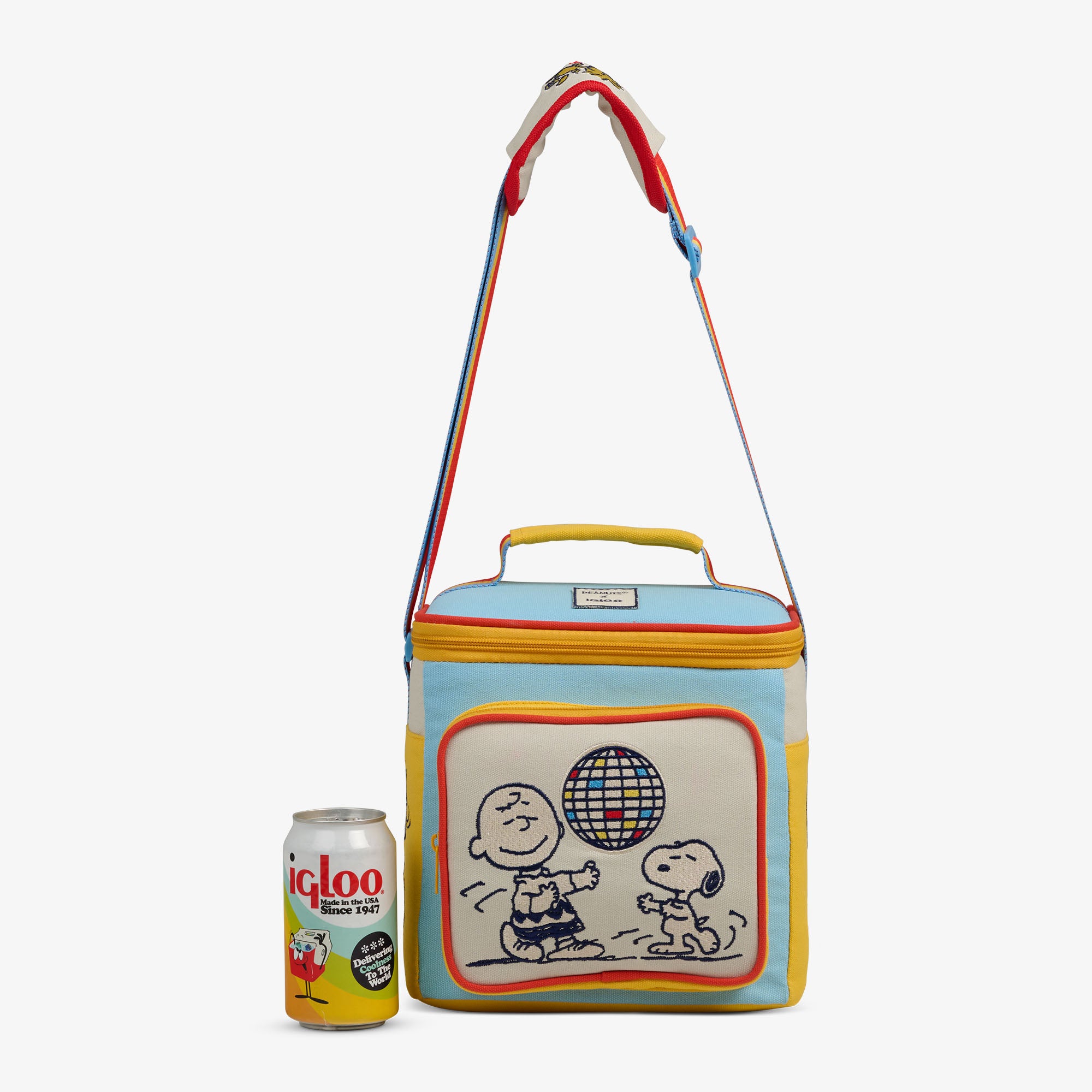 Snoopy Disco Party Square Lunch Cooler Bag - Image 5