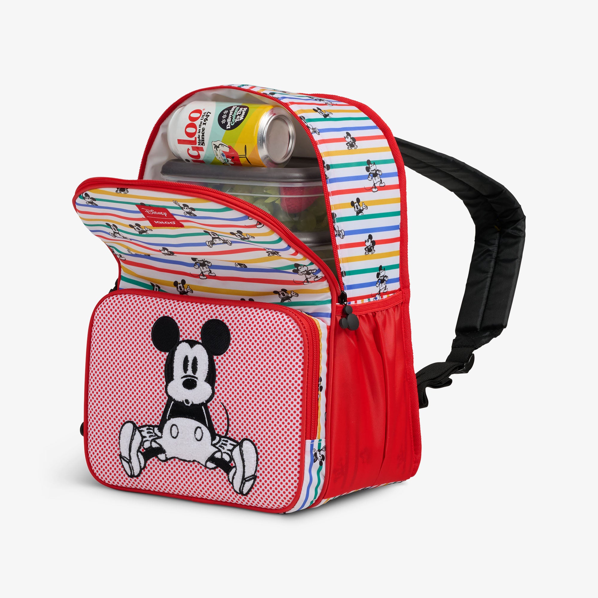Disney Mickey Mouse Stripe 24-Can Backpack - Image 3