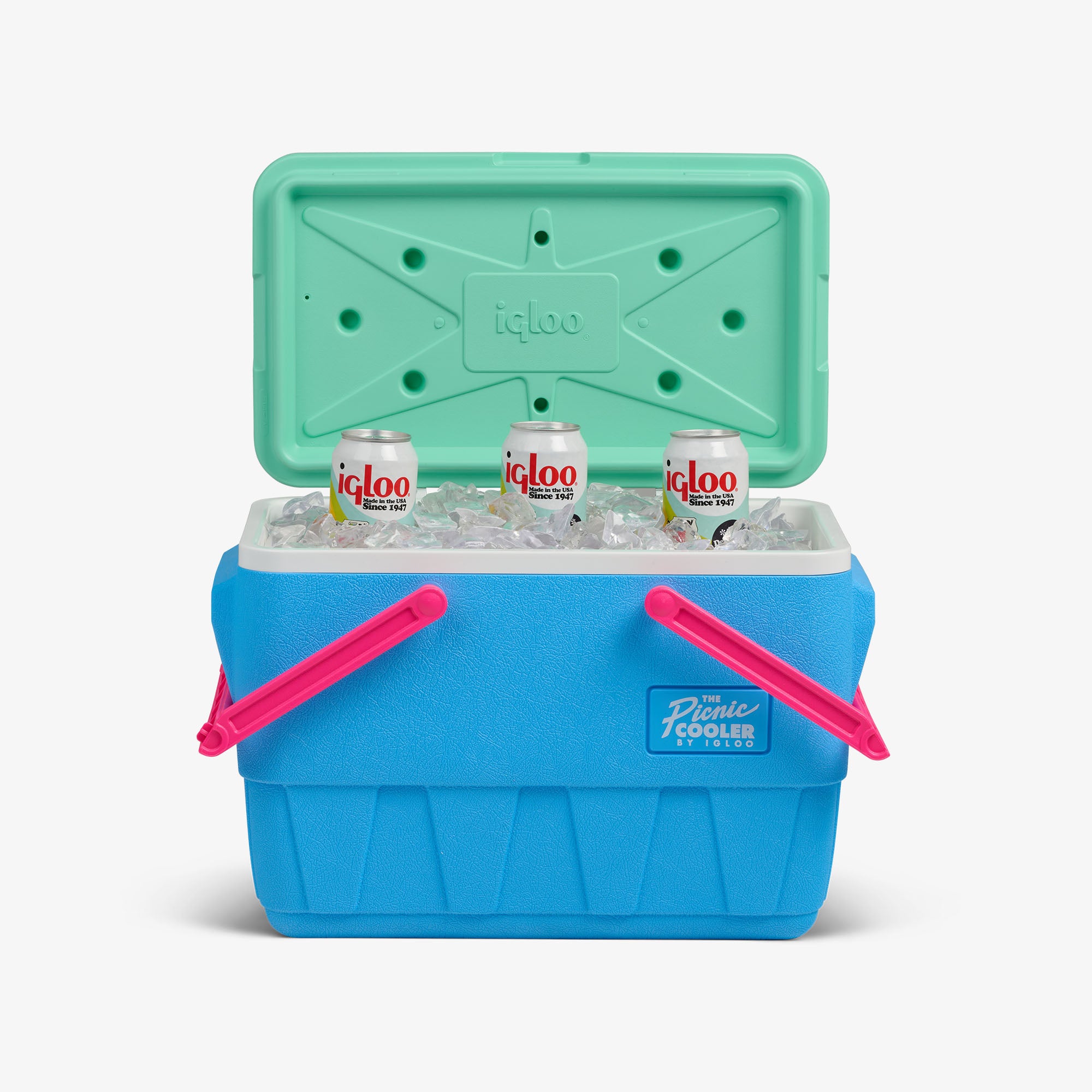Retro Picnic Basket 25 Qt Cooler - Image 14