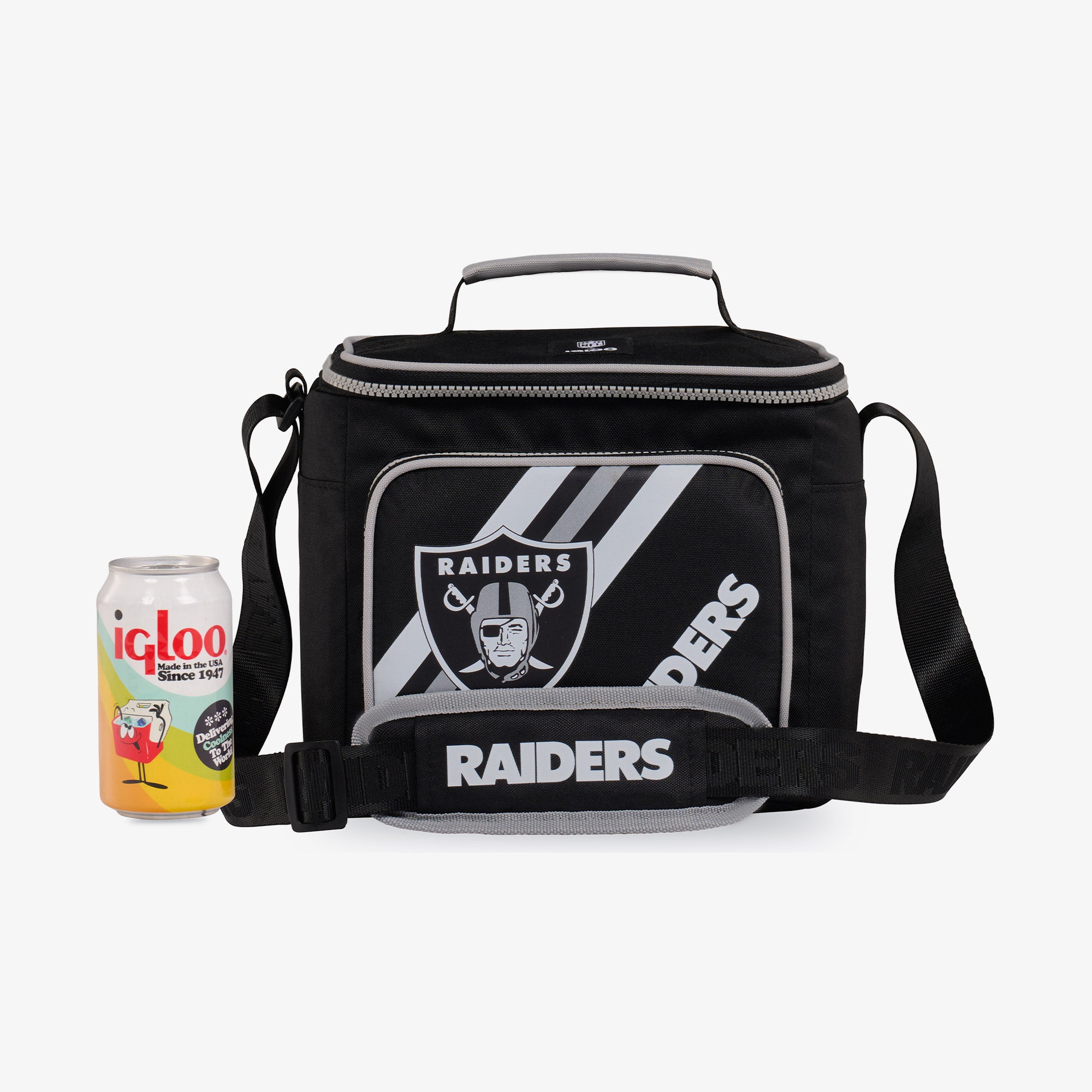 Las Vegas Raiders Square Lunch Cooler Bag - Image 5