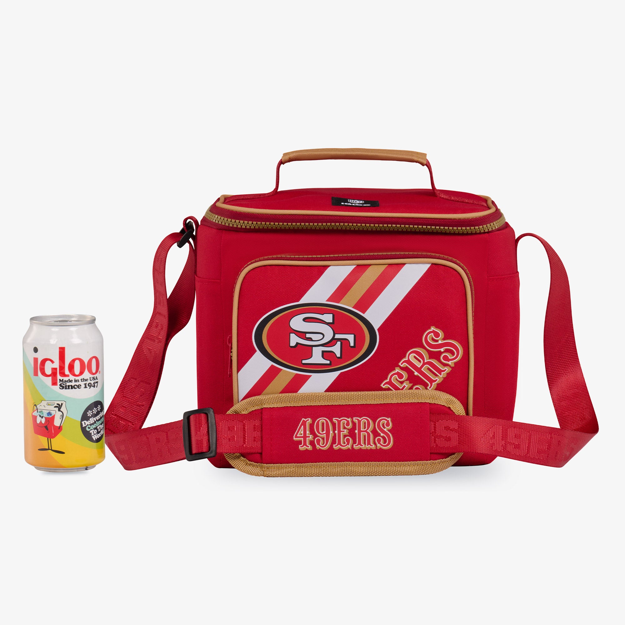 San Francisco 49ers Square Lunch Cooler Bag - Image 5
