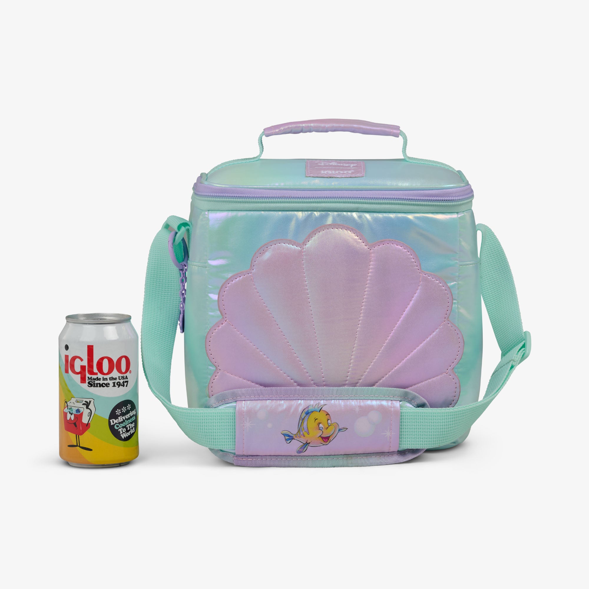 Disney The Little Mermaid Seashell Square Lunch Cooler Bag - Image 7