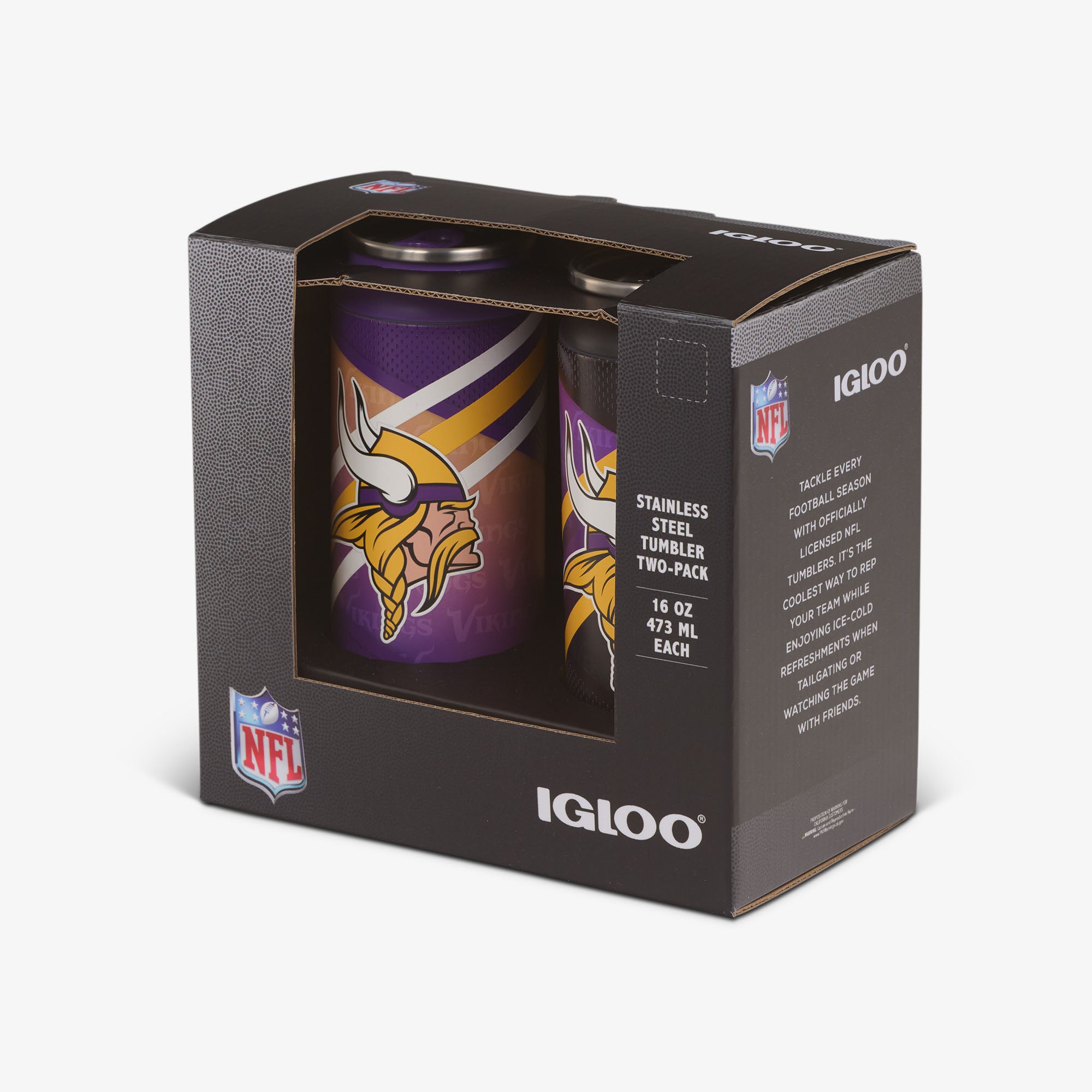 Minnesota Vikings Home & Away 16 Oz Can 2-Pack - Image 5