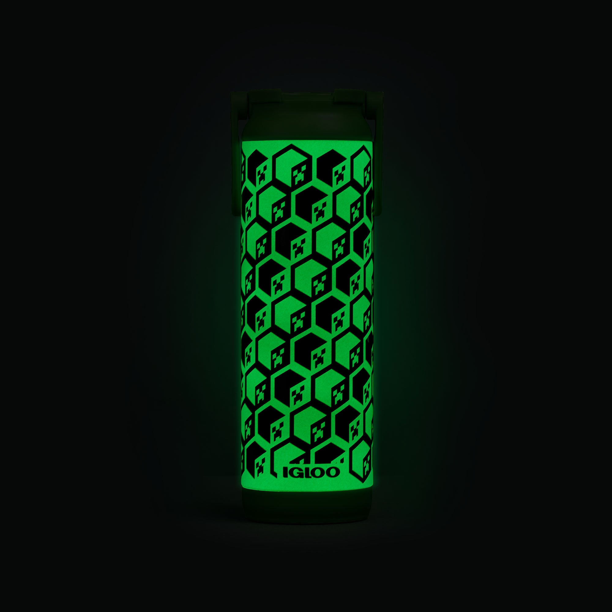 Minecraft Creeper Glow in the Dark 20 Oz Bottle - Image 7